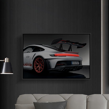 Porsche GT3 RS NEON Poster with sound