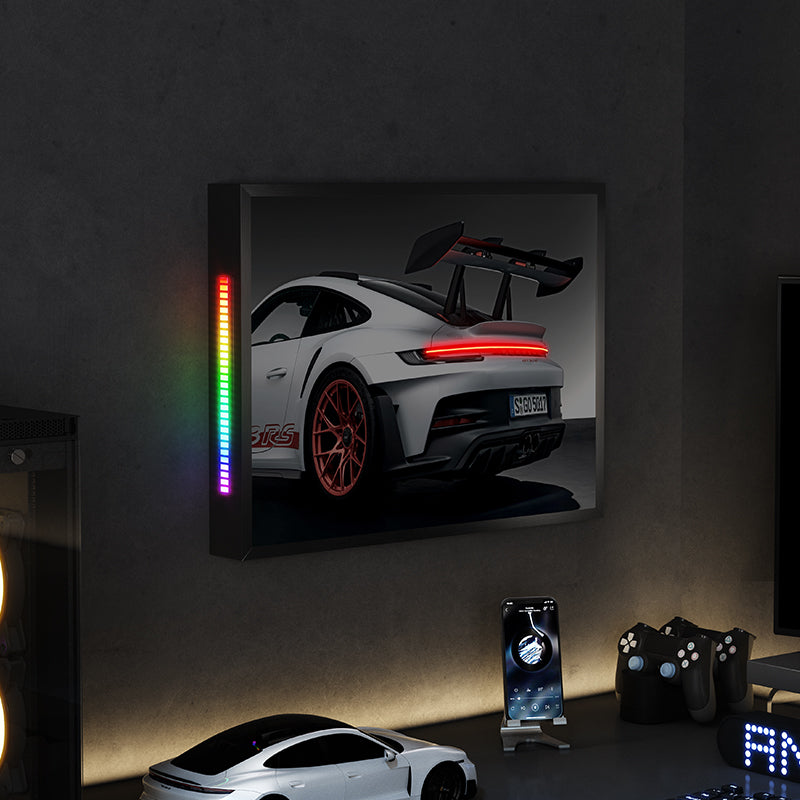 Porsche GT3 RS NEON Poster with sound